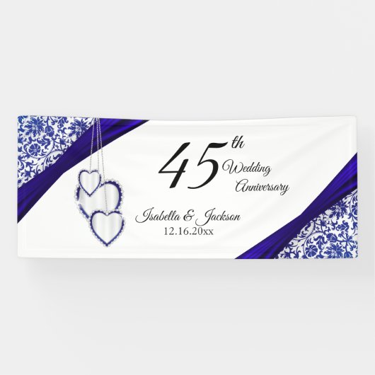 Banderoles 45e / 65e anniversaire de floraison de Sapphire (Horizontal)