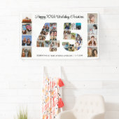 Banderoles 45e anniversaire de fête Numéro 45 Photo Collage (En situation)