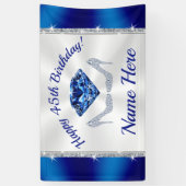 Banderoles 45e anniversaire Décorations pour elle, 45e annive (Vertical)