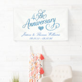 Banderoles 45e anniversaire du Mariage Sapphire (En situation)