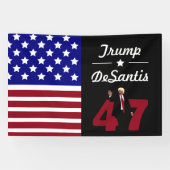 Banderoles 47 Trump Desantis 2024 (Horizontal)