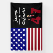 Banderoles 47 Trump Desantis 2024 (Verticale)