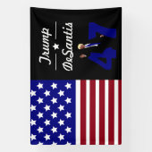 Banderoles 47 Trump Desantis 2024 (Verticale)