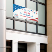 Banderoles 4 juillet Famille Été BBQ Rouge Blanc Bleu (Bâtiment extérieur)