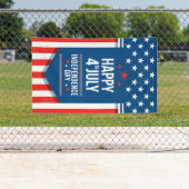 Banderoles 4 juillet heureux (En situation)