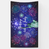 Banderoles 4 juillet heureux (Vertical)