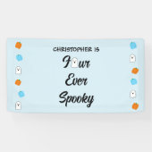 Banderoles 4e anniversaire éffrayant (Horizontal)