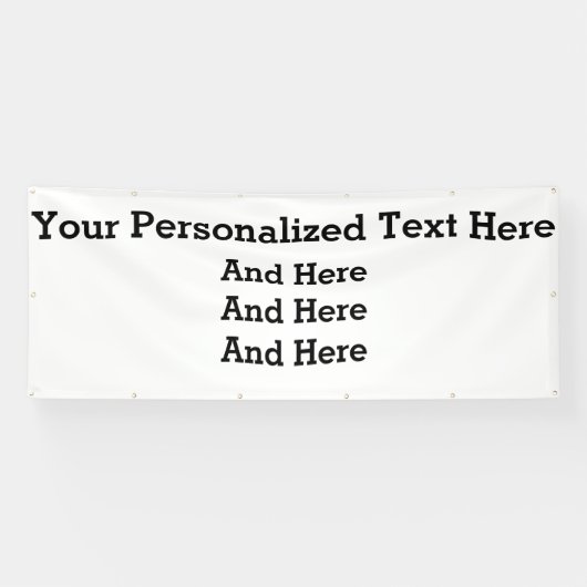 Banderoles 4'x10' Custom Business Banner (Horizontal)