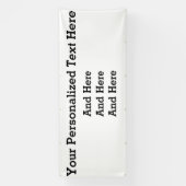 Banderoles 4'x10' Custom Business Banner (Verticale)
