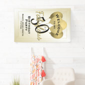 Banderoles 50 et fabuleuse fête d'anniversaire - Bienvenue à  (En situation)