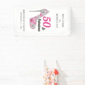 Banderoles 50 et fabuleuse fête d'anniversaire personnalisée (Insitu)