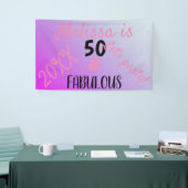 Banderoles 50 Et fabuleuse fête du 50e anniversaire (Salon professionnel)