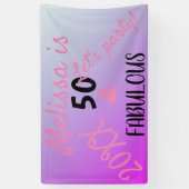 Banderoles 50 Et fabuleuse fête du 50e anniversaire (Vertical)
