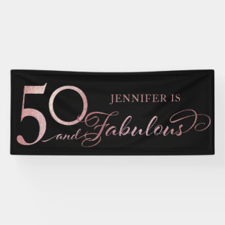 Banderoles 50 et Fabuleux anniversaire