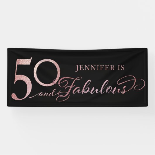 Banderoles 50 et Fabuleux anniversaire (Horizontal)