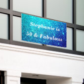 Banderoles 50 Et Fabuleux Anniversaire Turquoise Parties scin (Bâtiment extérieur)