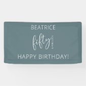 Banderoles 50 et fabuleux script moderne (Horizontal)