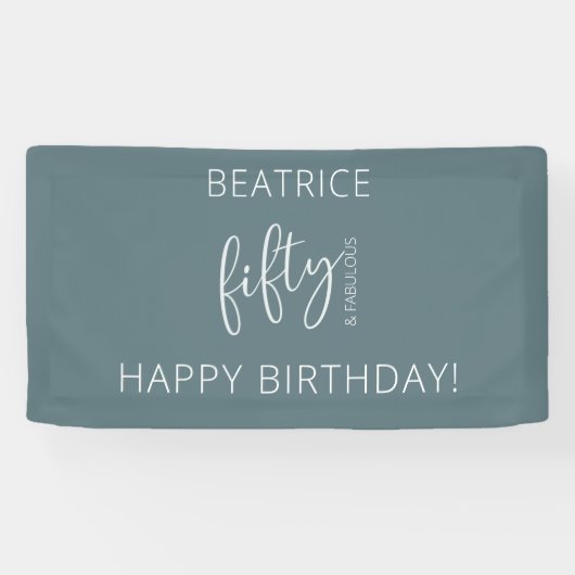 Banderoles 50 et fabuleux script moderne (Horizontal)