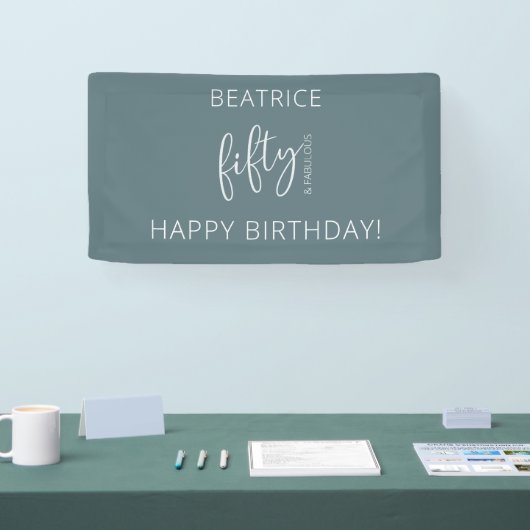 Banderoles 50 et fabuleux script moderne (Salon professionnel)