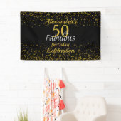 Banderoles 50 et Fabulous Black and Gold (En situation)