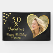 Banderoles 50 et Fabulous Black Gold Photo (Horizontal)