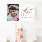 Banderoles 50 et Fabulous Photo Anniversaire (En situation)