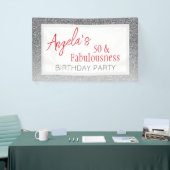 Banderoles 50 et Script de fabulence 50e anniversaire (Salon professionnel)