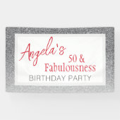 Banderoles 50 et Script de fabulence 50e anniversaire (Horizontal)