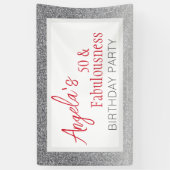 Banderoles 50 et Script de fabulence 50e anniversaire (Vertical)