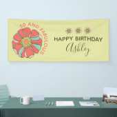 Banderoles 50 & Fabuleux Retro Floral Anniversaire (Salon professionnel)