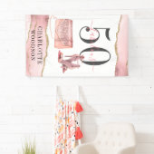 Banderoles 50 Fabuleux Rose Gold Parties scintillant Agate Da (En situation)