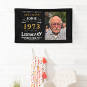 Banderoles 50e anniversaire 1973 Légendaire Noir et Or (En situation)