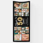 Banderoles 50e anniversaire 20 photo Collage encourage à 50 a (Vertical)