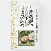 Banderoles 50e anniversaire 50 ans dans la photo de fabricati (Vertical)