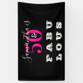 Banderoles 50e anniversaire 50 fabuleuse fête d'anniversaire (Vertical)