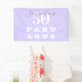 Banderoles 50e anniversaire 50 fabuleuse fête d'anniversaire  (En situation)