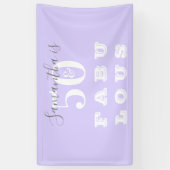 Banderoles 50e anniversaire 50 fabuleuse fête d'anniversaire (Vertical)