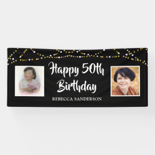 Banderoles 50e anniversaire Alors et maintenant Photos Lumièr