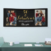 Banderoles 50e anniversaire Black & Gold Photo (Salon professionnel)