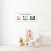 Banderoles 50e anniversaire Black Gold String lumières Photos (En situation)