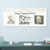 Banderoles 50e anniversaire Black Gold String lumières Photos (Salon professionnel)