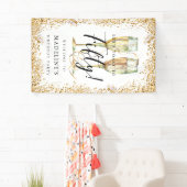 Banderoles 50e Anniversaire de la fête Gold (En situation)