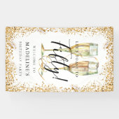 Banderoles 50e Anniversaire de la fête Gold (Horizontal)