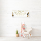 Banderoles 50e anniversaire de Mariage d'or Réception (En situation)