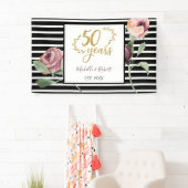 Banderoles 50e anniversaire de Mariage Parties scintillant d' (En situation)