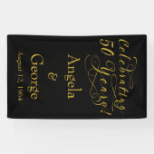 Banderoles 50e anniversaire de Mariage personnalisé (Horizontal)