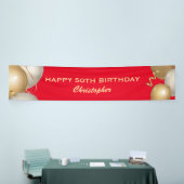 Banderoles 50e Anniversaire des Ballons Rouge et Or (Salon professionnel)