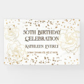Banderoles 50e anniversaire d'or (Horizontal)