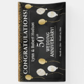 Banderoles 50e anniversaire du Mariage (Vertical)