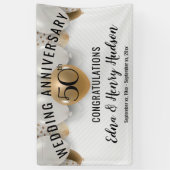 Banderoles 50e anniversaire du Mariage d'or (Vertical)